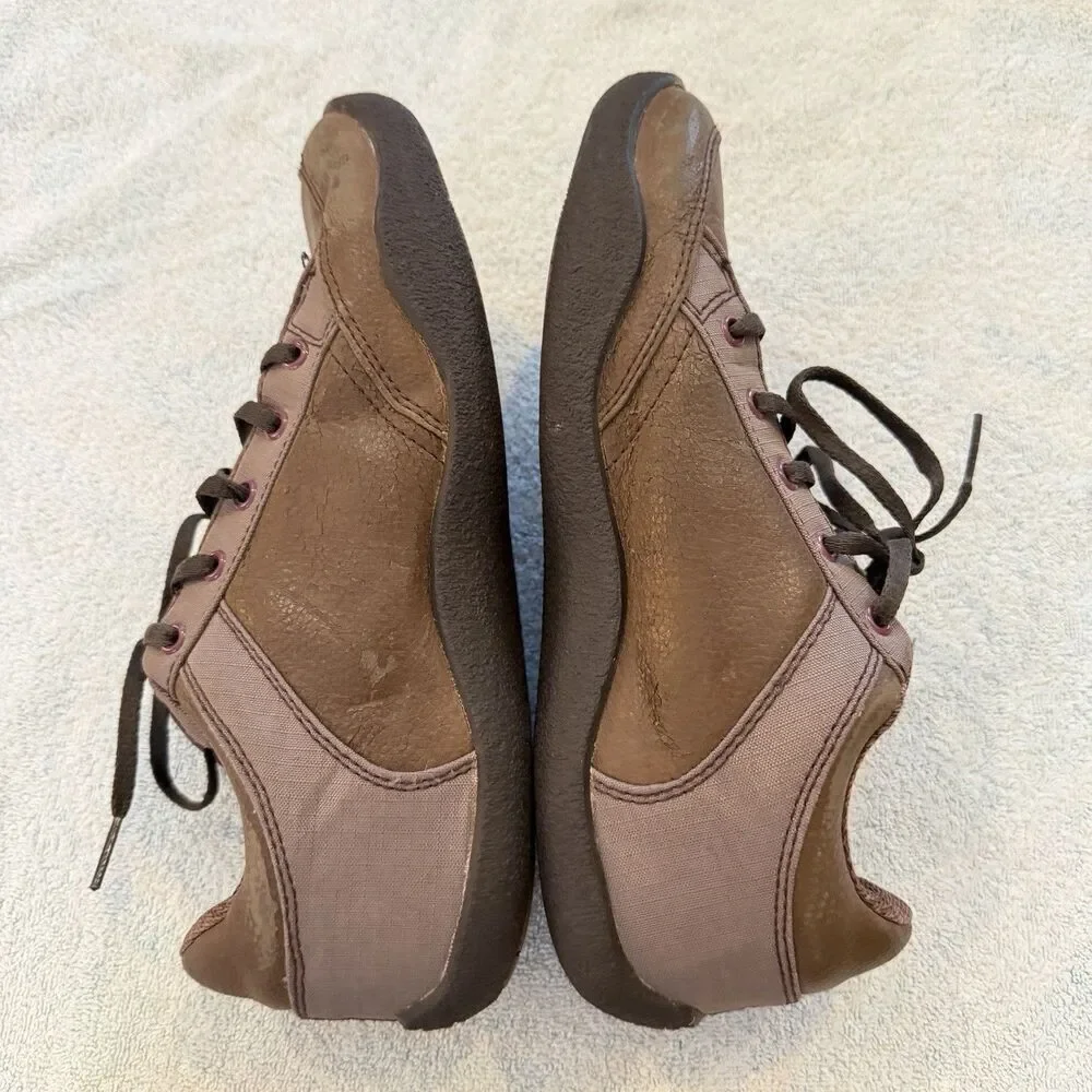 Kuru Women’s 8 Trail Hiking Shoes Dark Brown Leather Comfort Sneakers